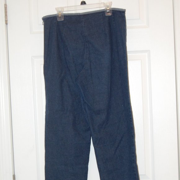 CROSSROADS Women's Blue Jeans Side Zipper Size 10 - Picture 1 of 13
